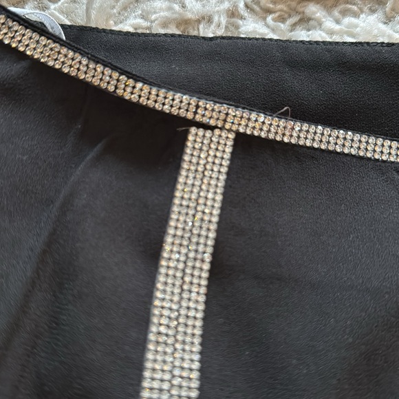 Lulus rhinestone trim split hem mini skirt - Picture 7 of 7
